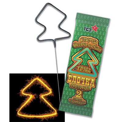 Елочка Бенгальские огни фигурные купить в Горнозаводске | gornozavodsk.salutsklad.ru