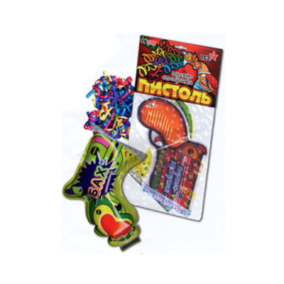 Пистоль Надувная хлопушка купить в Горнозаводске | gornozavodsk.salutsklad.ru
