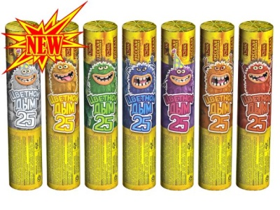 Цветной дым 25 Цветной дым купить в Горнозаводске | gornozavodsk.salutsklad.ru